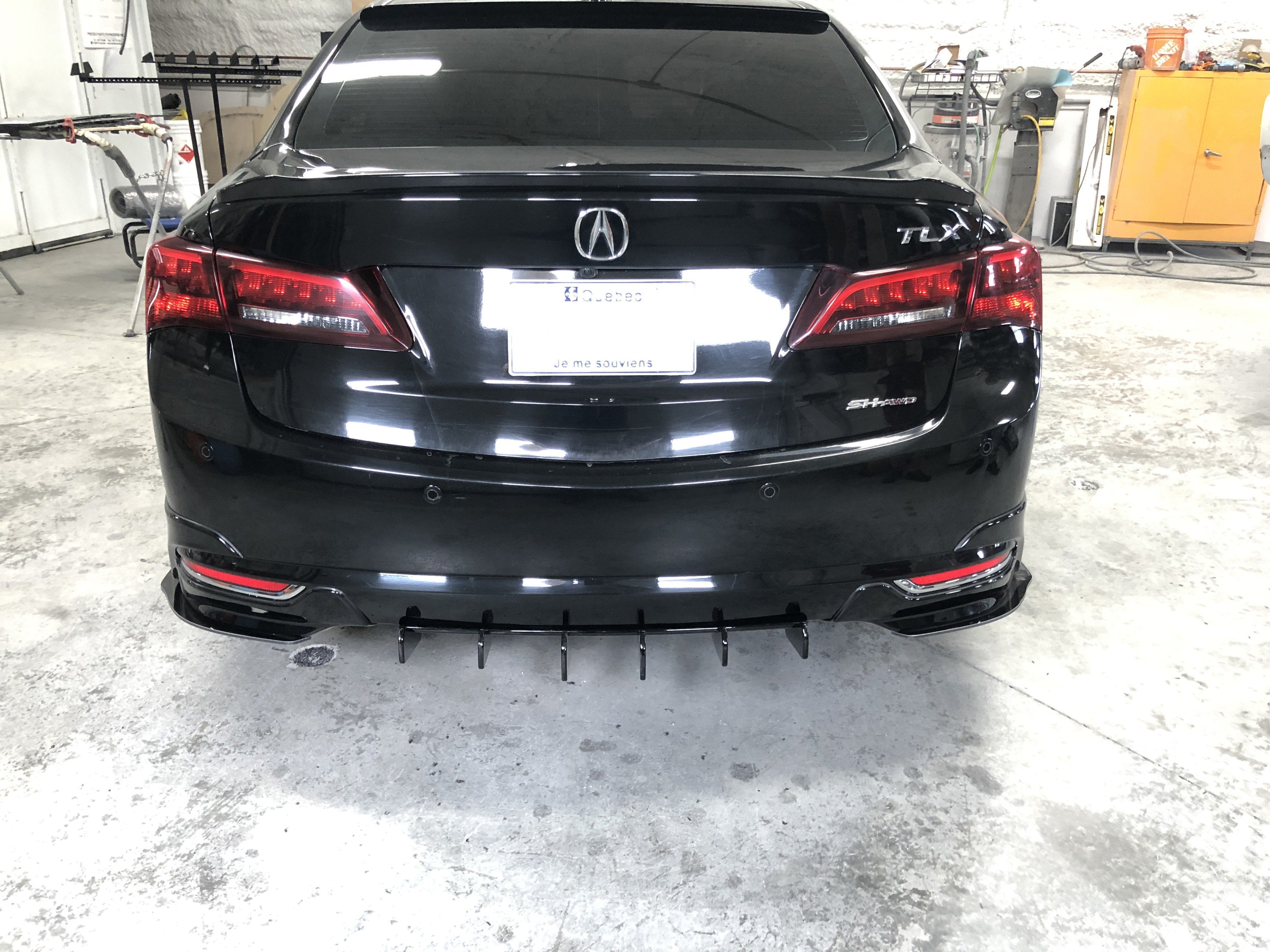 Rear Diffuser OEM style - Acura TLX 14-17 - Artwork Bodyshop